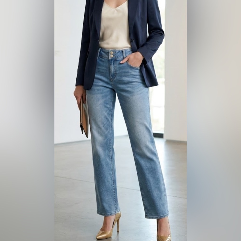 Hudson Jeans Women's Blue Straight Leg Jeans